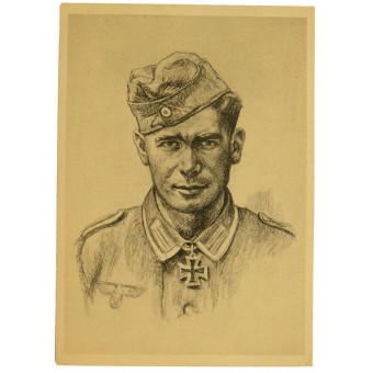 Postkarte Ritterkreuzträger des Heeres -Sebastian Reiser. Espenlaub militaria